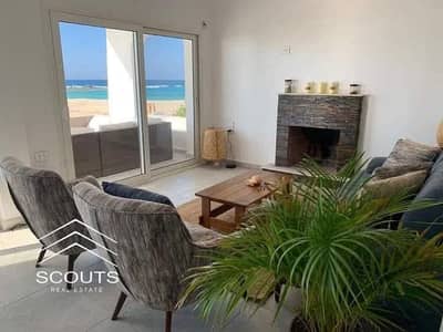Invest wisely in heart of Ras El Hekma beachfront chalet for sale direct sea view High-end finishing prime location near Fouka Bay & la vista ras hekm