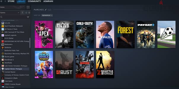 حساب ستيم(Steam) للبيع