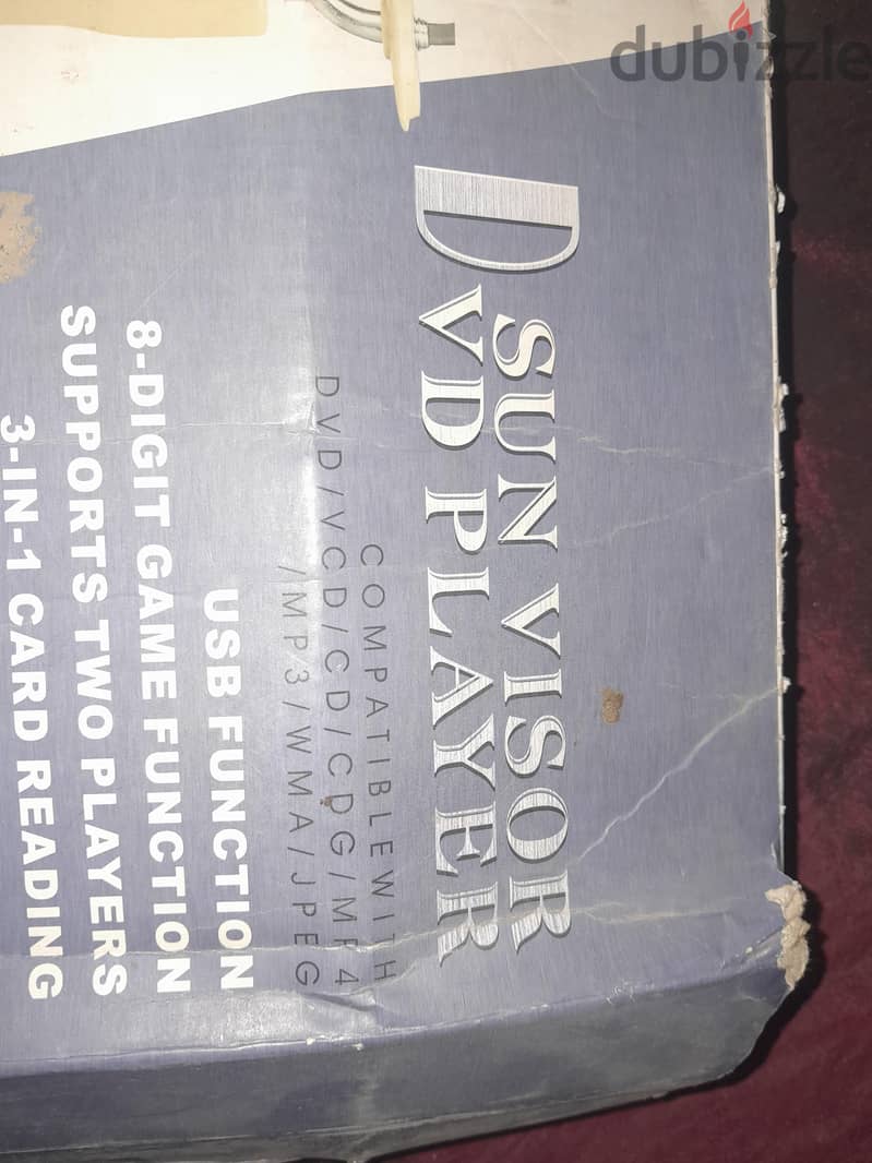 Dvd player sun visor 1