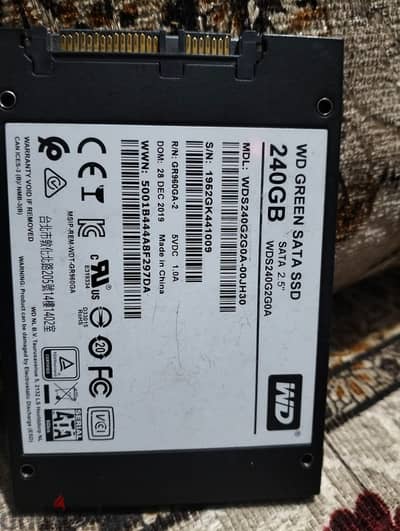 هارد دسك Western SSD 240 GB