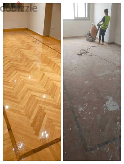 باركيه قشط ودهان وصيانة Hdf