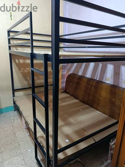 سرير حديد 120 سم استخدام نضيف سنه