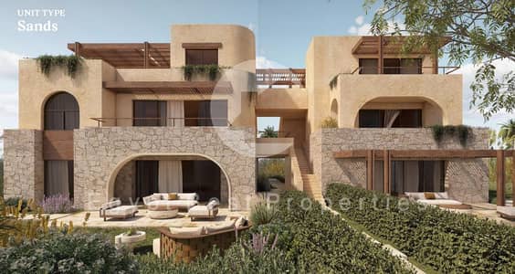 Sea view villa, fully finished with air conditioning, 0% down payment over 10 years