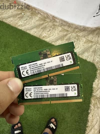 Ram 16gb 2x8 DDR5 رام ١٦ جيجا خلع