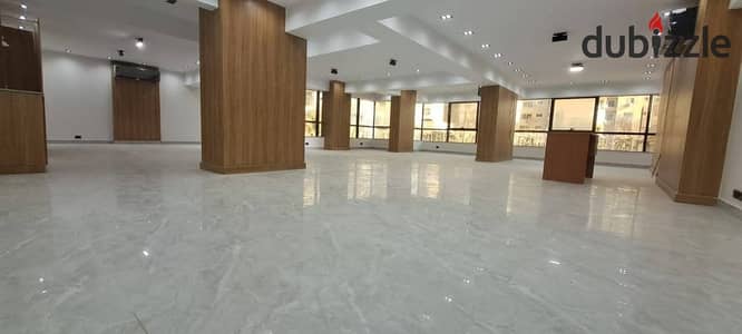 Office for rent 320m air-conditioned open space for companies on the Maadi circular directly