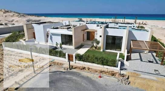 فرصه مميزه شاليه في Silversands استلام قريب متشطب بالكامل بالتكيفات دابل sea view اقل من سعر الشركه لسرعه البيع  للجادين
