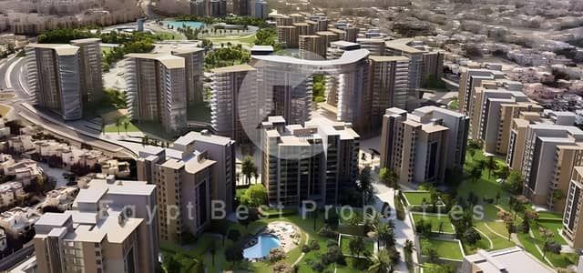 شقة فاخرة جاهزة للسكن للبيع في أبراج زيد، قلب الشيخ زايد، بجوار كمبوند الربوة ونادي الأهلي.