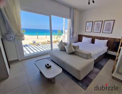 Fully finished chalet directly overlooking the lagoon, for sale in a prime location in Ras El Hekma, North Coast, inside La Vista.