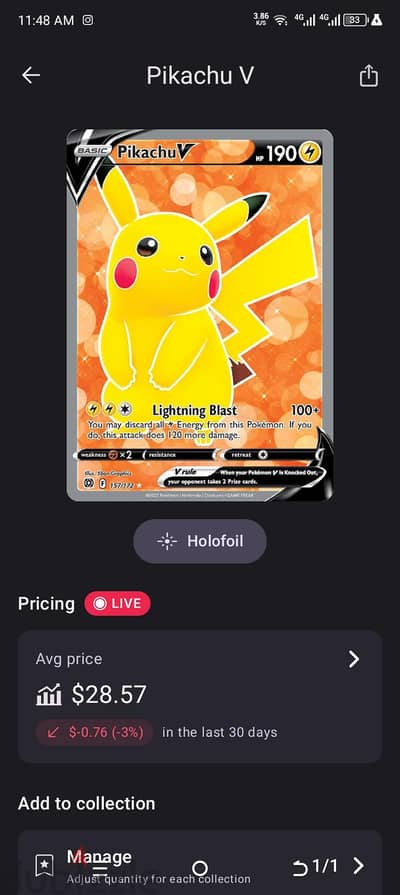 Pikachu V