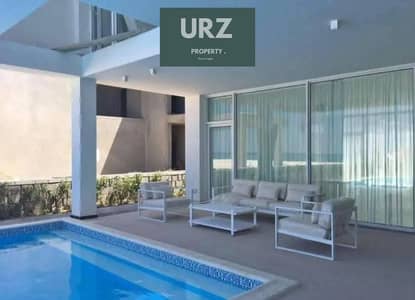 Townhouse corner villa with private pool and panoramic sea view in dose Ras El Hekma for sale in the North Coast near Hacienda