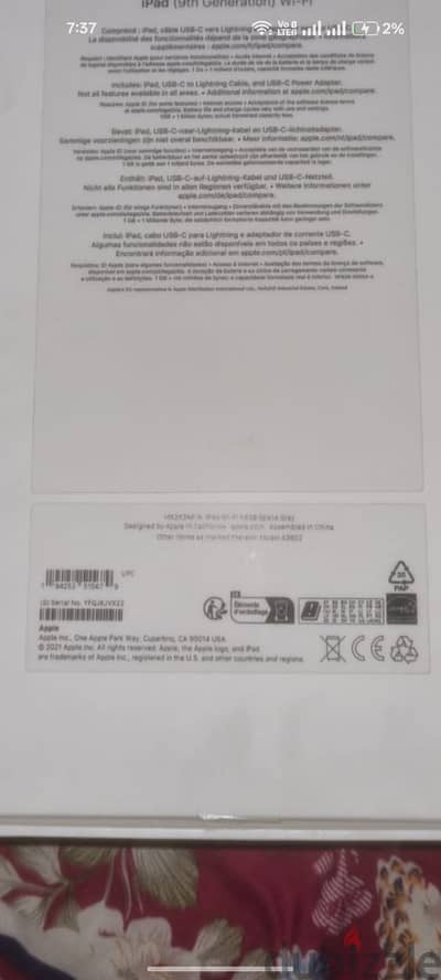iPad apple 9th Gen 64GB