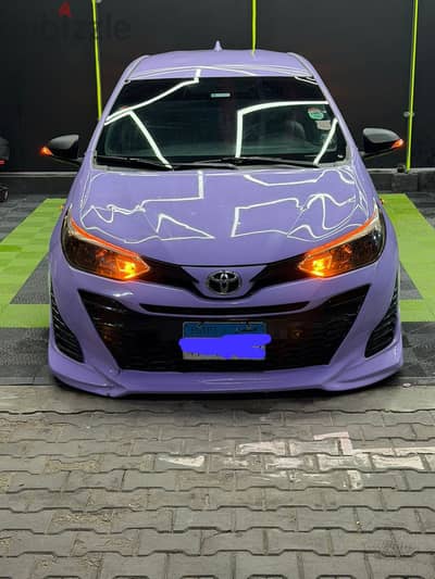 Toyota Yaris 2018 for sale فيها تعديلات متميزة جدا ولقطة