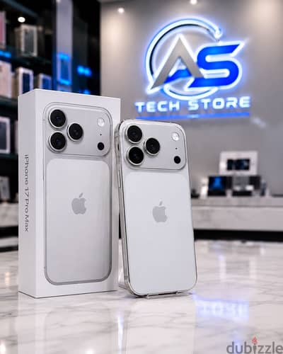 Iphone 17 pro max 256G Silver متاح التبديل بجهاز قديم