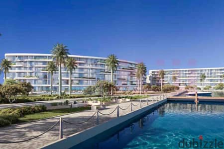 Chalet for sale, 36 sq m, North Coast - Marina 5 (Down payment: EGP 414,720 - Double sea and lake view)