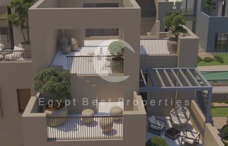 3 BEDROOMS SEA VIEW FINISHED FACING NORTH IN MAKADI HEIGHTS BY ORASCOM - 0%DP
