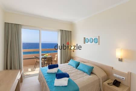 10% down payment. Own a two-bedroom chalet with a direct sea view in the North Coast, with installment payments over 121 months.