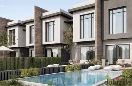 Townhouse villa for sale in installments, in Creek Town Compound, New Cairo