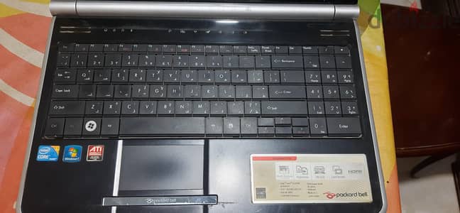 لاب توب باكرد بل dell فاصل باور