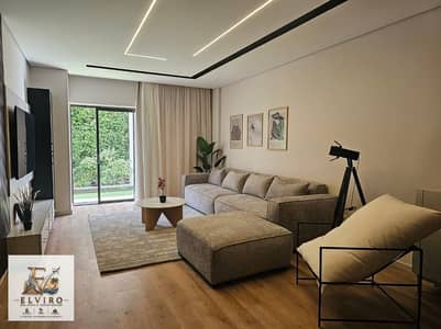 فرصة مميزة شقة أرضي بحديقة للبيع في Lake View Residence بسعر لقطة