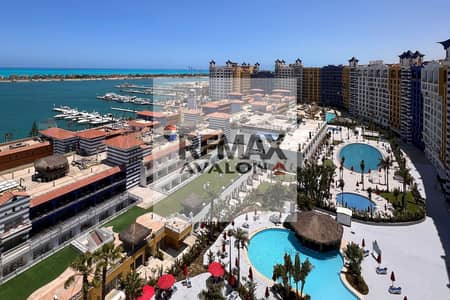 دوبلكس شاليه للبيع فيقرية بورتو مارينا 3 - الساحل الشمالي- البيع شامل الفرش