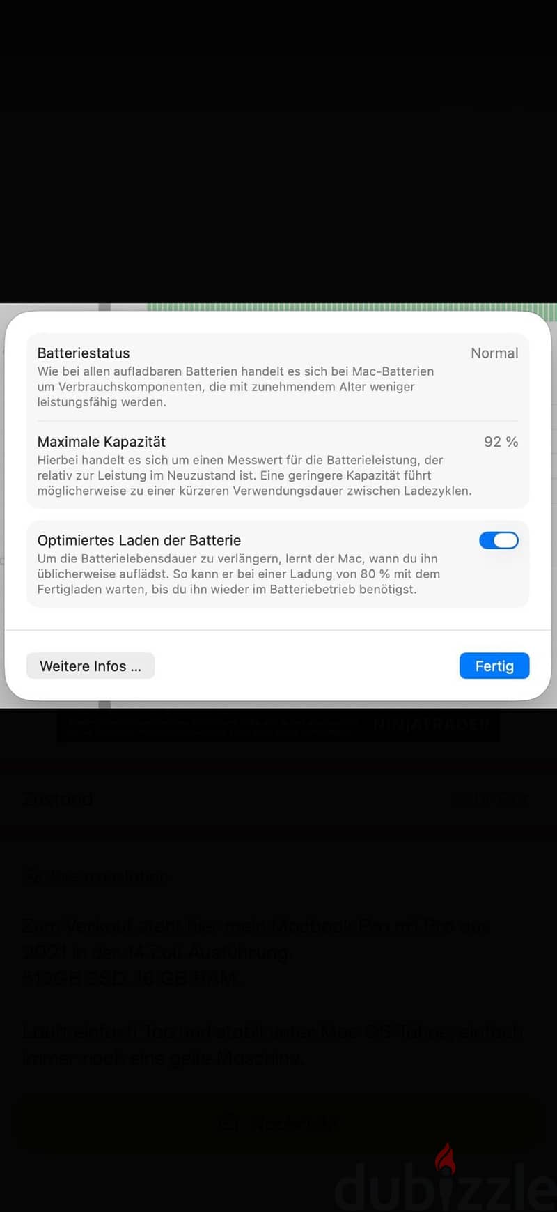 MacBook Pro 14'M1 pro 16GB with box 1