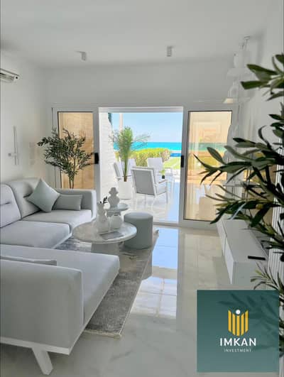 شالية 155م أرضي بجاردن sea view في قرية june - جون سوديك - sodic متشطب بالتكيفات للبيع
