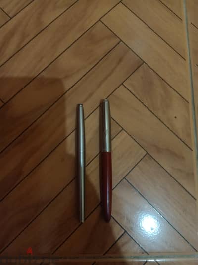 Vintage Parker 45 Fountain Pen Set — Burgundy & Stainless Steel GT