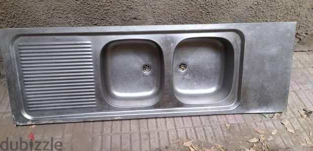 حوض مطبخ 150 × 50