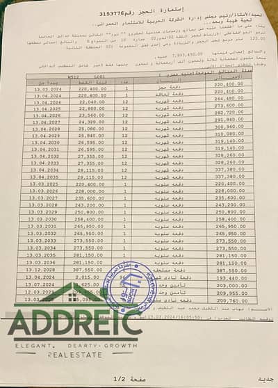 فرصة مميزة للاستثمار والسكن في مدينة نور  شقة بمساحه 123م فرصة رائعة لامتلاك وحدة سكنية بموقع مميز تقسيم عملي يوفر أقصى استفادة من المساحة الداخلية.