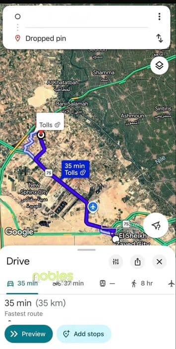 مزرعة للبيع  فى المربع الذهبى فى الجيزة طريق الإسكندرية الصحراوى - Giza - 6th of October -Cairo Alexandria Desert Road - Santorini
