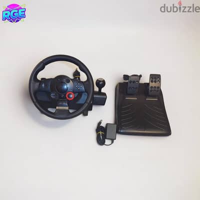دركسيون Logitech Steering Wheel Driving force gt (اقرا الوصف)