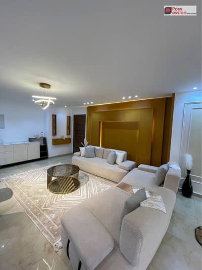 Apartment for Sale at a special price in Aljar Compound Fully finished ACs & view Water Features Installments over 7 y Madinaty & The Spine