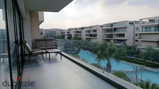 Fully Furnished Luxury Apartment with Direct Lake View For long term Rent | First Use | Lake View Residence – New Cairo