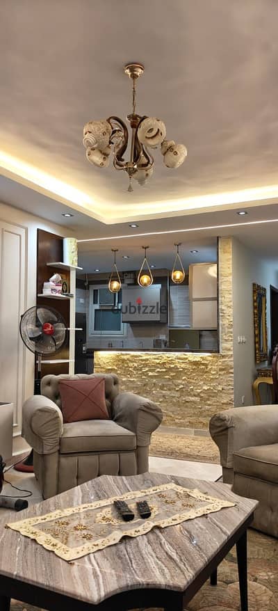 For rent furnished apartment in Compound Dar Misr Al-Andalus New Cairo directly on the southern ninety in front of Compound Hyde Park and minutes to the American University