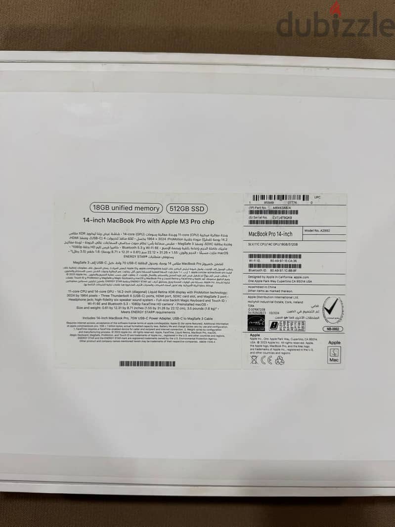 MacBook pro m3 pro 4