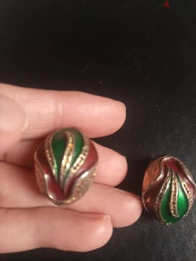 حلق Cloisonné. vintage