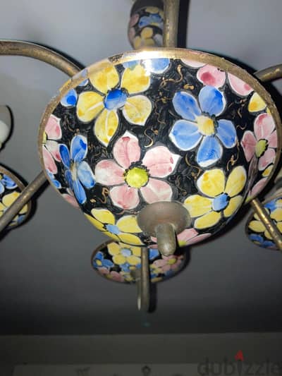 نجفه بورسلين ٦ ذراع أنتيك إيطالي - رسم يدوي  بألوان رائعه و ماء الذهب