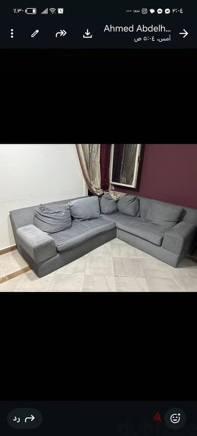 ركنه  رمادي حالتها جيده