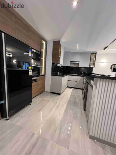 Apartment 186 meters 3 rooms and 2 bathrooms in the compound fully finished with furniture and electrical appliances