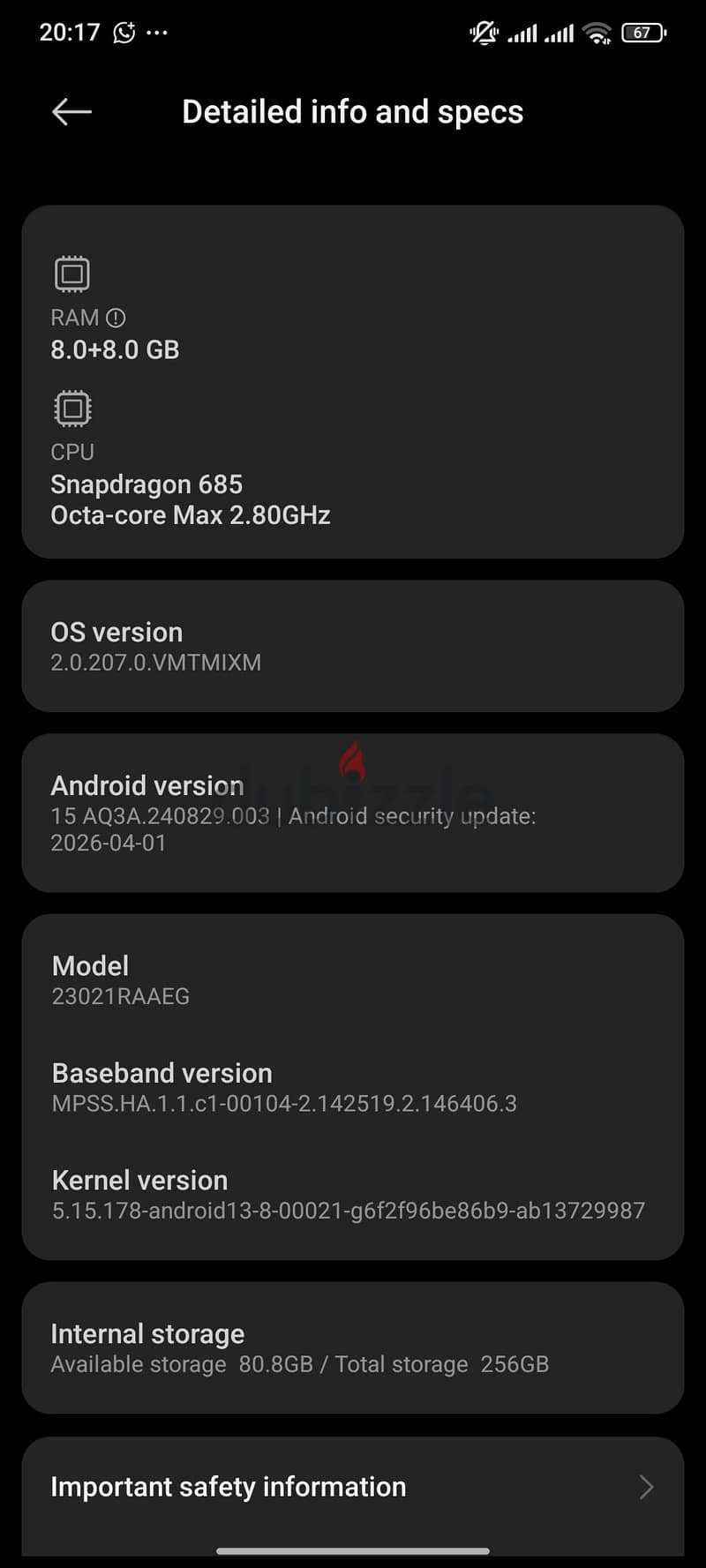 Xiaomi Redmi Note 12 6