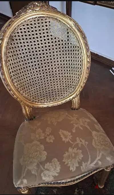6كراسي خشب كانيه