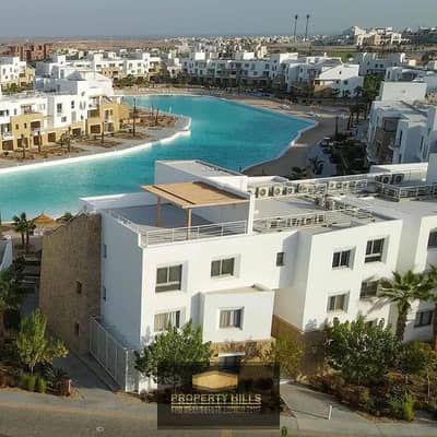 Furnished chalet ultra super lux with air conditioning and kitchen direct sea view in Swan Lake El Gouna – Red Sea
