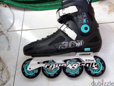 skate cougar 307 مستعمل استعمال خفيف بحاله الجديد و معاه الجراب بتاعه