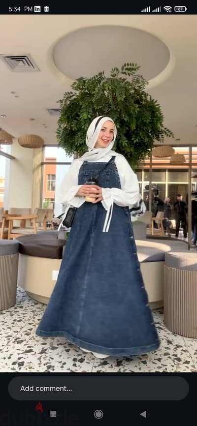 Used Denim overall / dress