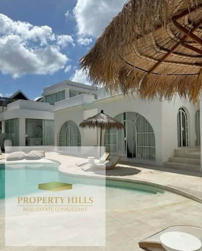 Ground chalet with a garden for sale fully finished with air conditioning and kitchen in El Gouna from Hassan Allam