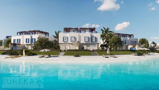 Townhouse for sale in Ras El Hekma next to Azha &Ramla First row on the lagoon، Immediate delivery with the longest payment plan up to 9 years