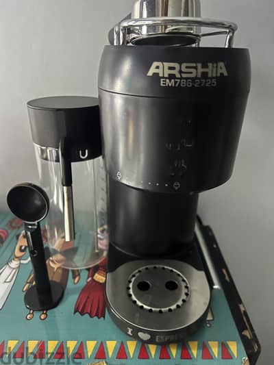 Arshia coffe machine with steamer