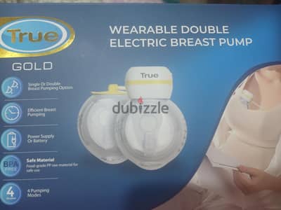 True Gold Wearable Double electric breast pump