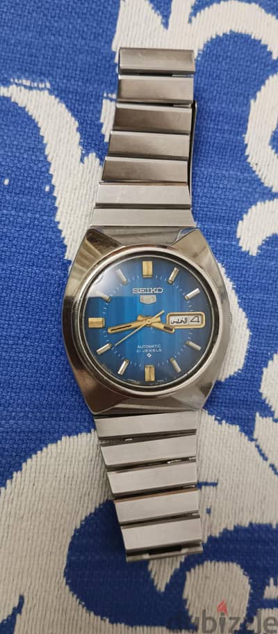 SEIKO Five حركة ميكانيكية أتوماتيك رجالي أصلية صناعة يباني