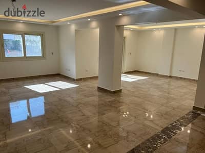 Fully finished duplex with a private garden in Corniche Heights, located next to The American University in Cairo (AUC), featuring a prime location, h